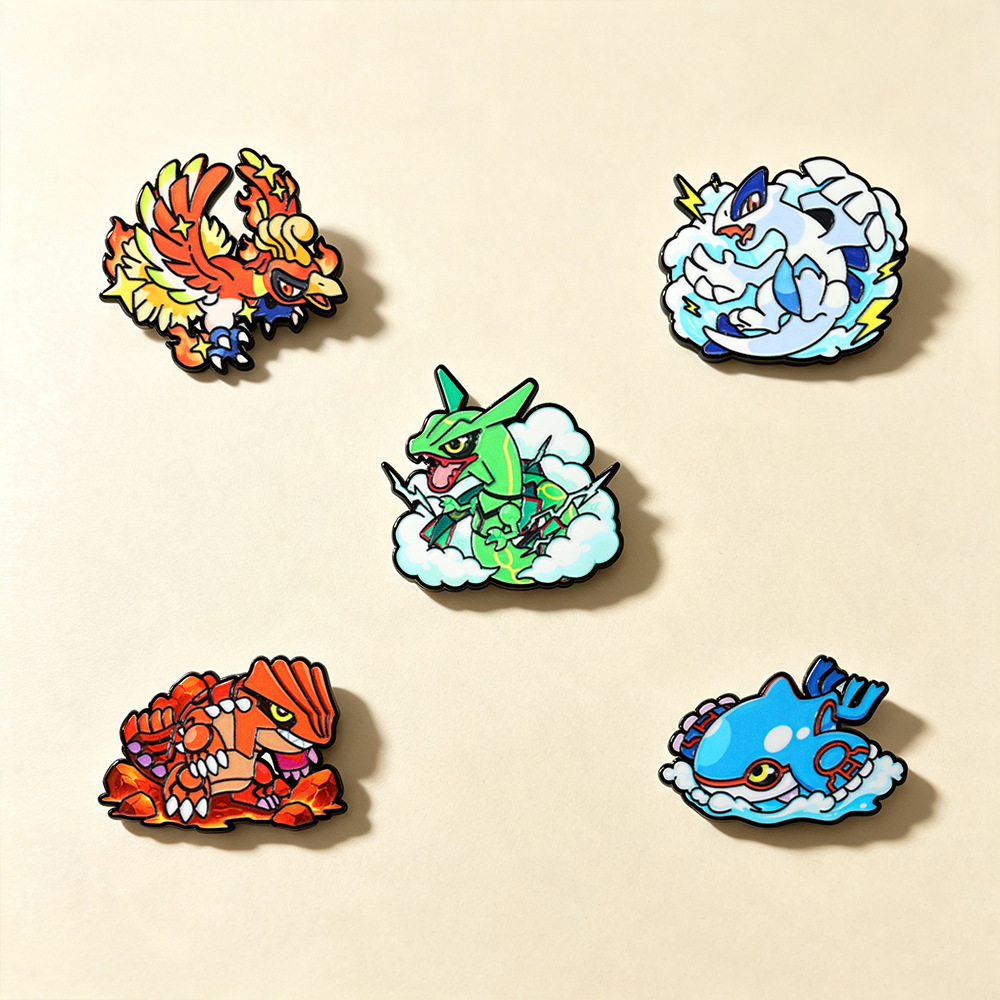 5Pcs Legendary Enamel Pins Ho‑ - огляд і ціна Model Kit Lugia