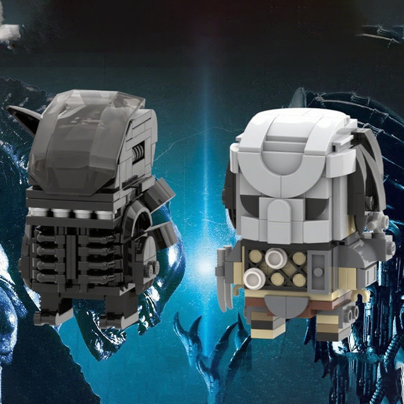 322pcs MOC Predator Vs Alien B - огляд і ціна Model Kit Vs Figure