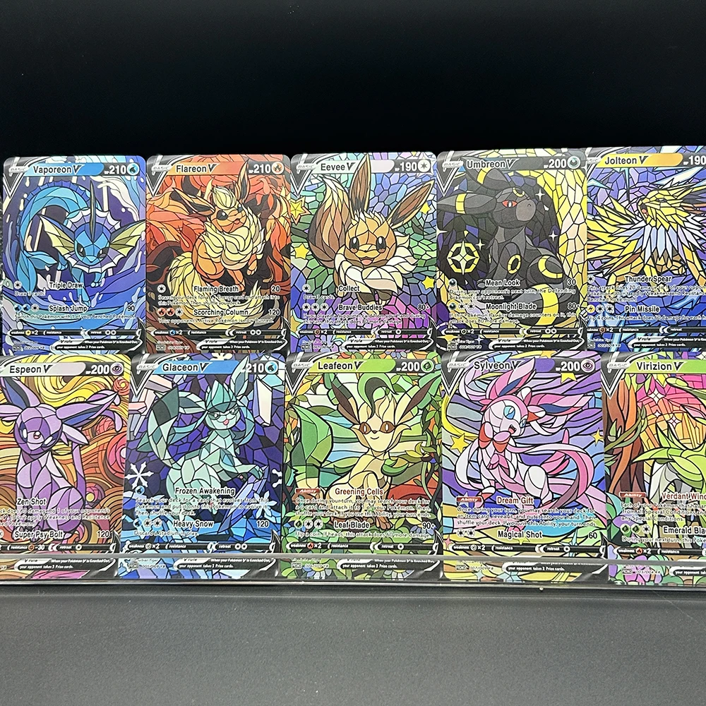 10Pcs/set Diy PTCG Eevee Umbre - огляд і ціна Model Kit Anime