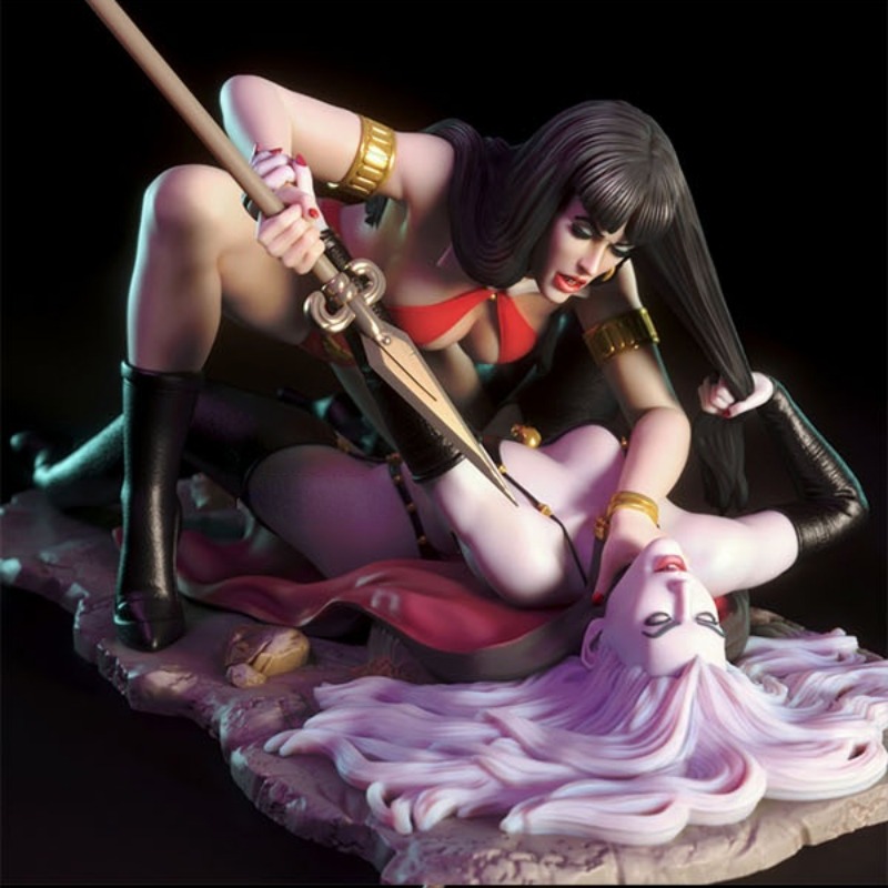 1/24 Scale Vampirella Vs Lady  - огляд і ціна Model Kit Vs Figure