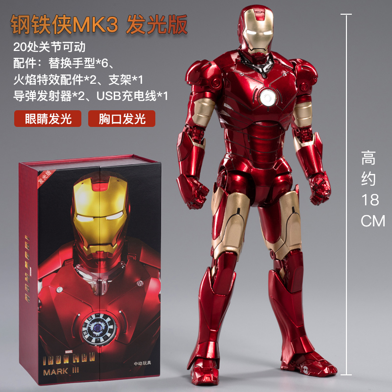 Original Avengers ZD Toy Light - огляд і ціна Model Kit Iron Man Mark 50