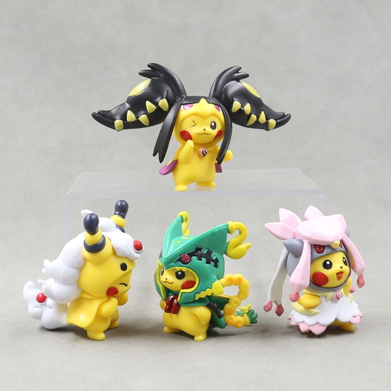 7Pcs/set Pokemon Pikachu Figur - огляд і ціна Model Kit Eevee