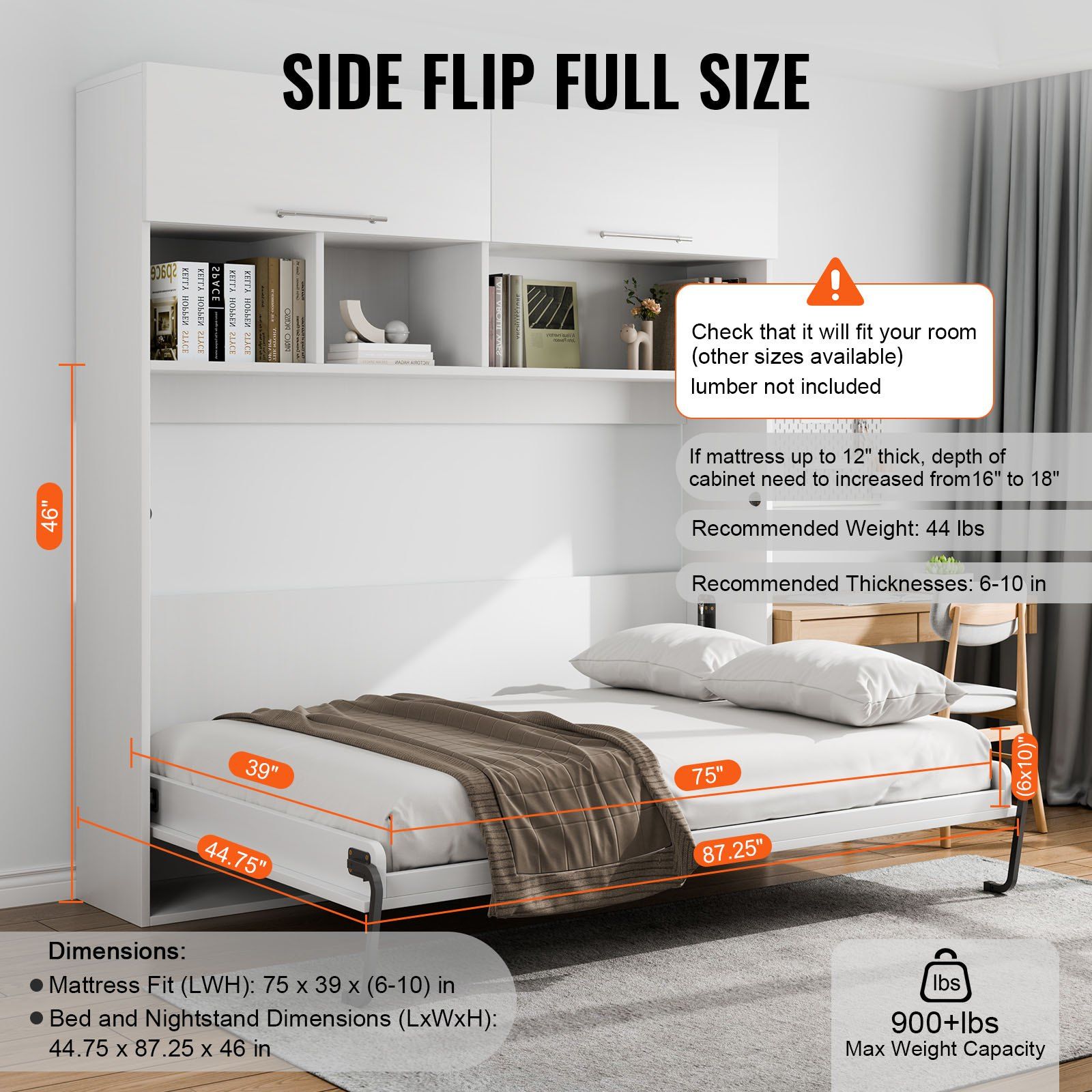 Twin Murphy Bed Kit Side Flip  - огляд і ціна Model Kit Wall E