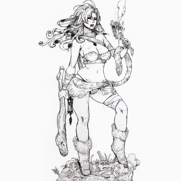 38mm Resin model kit self-asse - огляд і ціна Model Kit Waifu